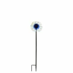 Best reviews of 💯 Evergreen Flag Beautiful Red Art Glass Flower Garden Stake - 6 x 6 x 22 Inches 🔔
