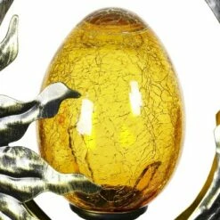 Brand new 😀 38" Resin Solar Teardrop Garden Stake With Amber Glass Silver - Exhart ⭐ -Garden Decor Shop unnamed file 3952