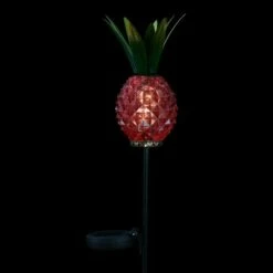 Hot Sale ❤️ 6.1" Metal Solar Pineapple Garden Stake Red - Exhart 😀 -Garden Decor Shop unnamed file 3962