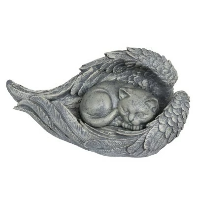 Wholesale π― 6.3" Resin Cat In Angel Wings Statue Gray - Exhart π― 8 Wholesale π― 6.3" Resin Cat In Angel Wings Statue Gray - Exhart π― - Image 7