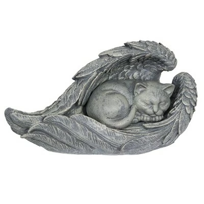 Wholesale π― 6.3" Resin Cat In Angel Wings Statue Gray - Exhart π― 9 Wholesale π― 6.3" Resin Cat In Angel Wings Statue Gray - Exhart π― - Image 8