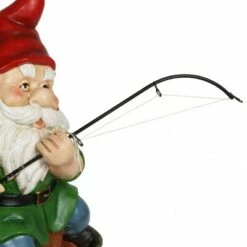 Outlet ⌛ 11.14" Resin Fishing Frodo Gnome Red/Green/Blue - Exhart 🔥 -Garden Decor Shop unnamed file 4012