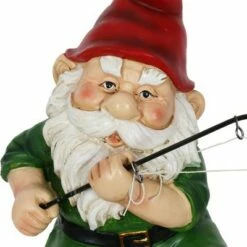 Outlet ⌛ 11.14" Resin Fishing Frodo Gnome Red/Green/Blue - Exhart 🔥 -Garden Decor Shop unnamed file 4014