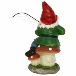 Outlet ⌛ 11.14" Resin Fishing Frodo Gnome Red/Green/Blue - Exhart 🔥 -Garden Decor Shop unnamed file 4015