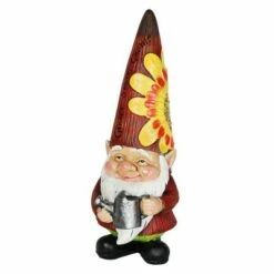 Best Pirce 🌟 12.2" Resin Garden Gnome Red - Exhart ⭐ -Garden Decor Shop unnamed file 4024