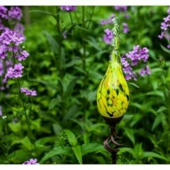 Budget 😉 Exhart 36" Glass Solar Flame Stake Yellow ⌛ -Garden Decor Shop unnamed file 4033