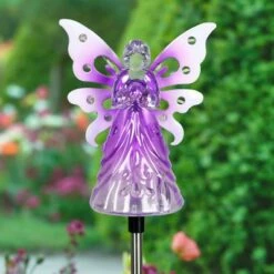 Flash Sale 🌟 33.85" Acrylic Solar Angel Stake Purple - Exhart ✔️ -Garden Decor Shop unnamed file 4037