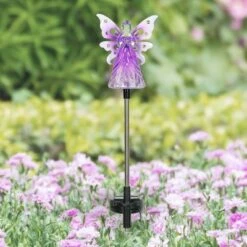 Flash Sale 🌟 33.85" Acrylic Solar Angel Stake Purple - Exhart ✔️ -Garden Decor Shop unnamed file 4046