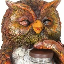 Best reviews of 😀 9.84" Glass and Resin Solar Garden Owl with LED Firefly Jar - Exhart 🎉 -Garden Decor Shop unnamed file 4060