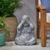 Coupon 🔥 Harrod Outdoor See No Evil Monk Garden Statue - Stone Gray - Christopher Knight Home 🛒 -Garden Decor Shop unnamed file 410