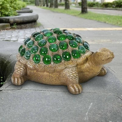 Cheapest π 6.85" Glass Beaded Turtle Statue Green - Exhart π 2 Cheapest π 6.85" Glass Beaded Turtle Statue Green - Exhart π