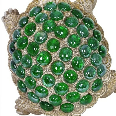 Cheapest π 6.85" Glass Beaded Turtle Statue Green - Exhart π 5 Cheapest π 6.85" Glass Beaded Turtle Statue Green - Exhart π - Image 4