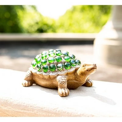 Cheapest π 6.85" Glass Beaded Turtle Statue Green - Exhart π 9 Cheapest π 6.85" Glass Beaded Turtle Statue Green - Exhart π - Image 8