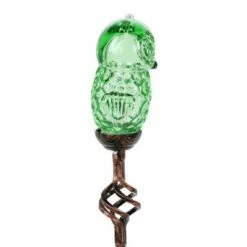 Budget 💯 42" Solar Resin/Glass Owl Garden Stake Green - Exhart 👏 -Garden Decor Shop unnamed file 4121