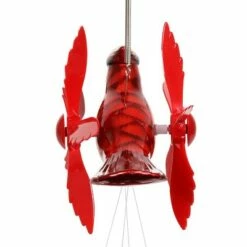 Best deal 🔥 24" Metal Cardinal Spinning Wings Wind Chime Red - Exhart 🎁 -Garden Decor Shop unnamed file 4147