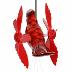 Best deal 🔥 24" Metal Cardinal Spinning Wings Wind Chime Red - Exhart 🎁 -Garden Decor Shop unnamed file 4148