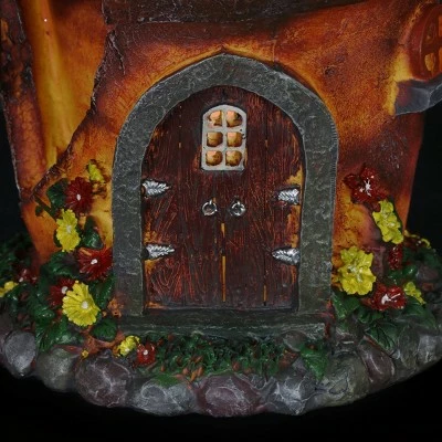 Discount π 7.48" Resin Solar Fairy House Flower Pot - Exhart π 8 Discount π 7.48" Resin Solar Fairy House Flower Pot - Exhart π - Image 6