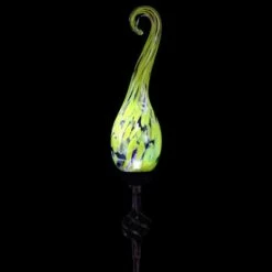 Coupon 😉 Exhart 36" Glass Solar Curled Hook Flame Stake Yellow 🎉 -Garden Decor Shop unnamed file 4175