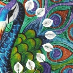 Best Pirce 🌟 41" Metal Laser Cut Peacock Starburst Wind Chime Spinner Blue - Exhart 🌟 -Garden Decor Shop unnamed file 4195