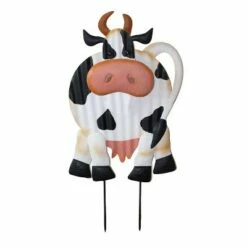 Top 10 π― Backyard Expressions 24" Metal Cow Garden Stake White/Tan/Black π§¨