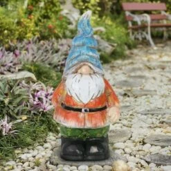 Discount ✨ 17.52" Resin Wrinkled Hat Gnome Statue - Exhart 🎉