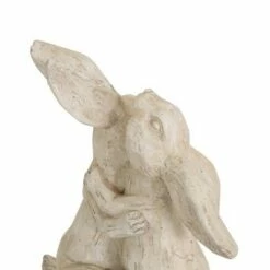 Best Pirce 😉 17.75" Concrete Intrare Outdoor Rabbit Couple Garden Statue - White - Christopher Knight Home 🧨 -Garden Decor Shop unnamed file 426