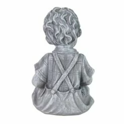 Cheap ⌛ 10.24" Resin Boy with Puppy Statue Gray - Exhart 🔥 -Garden Decor Shop unnamed file 4264