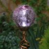 Best deal 🛒 31" Crackle Glass Solar Ball Stake Lavender - Exhart 😉 -Garden Decor Shop unnamed file 4267
