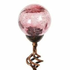 Best deal 🛒 31" Crackle Glass Solar Ball Stake Lavender - Exhart 😉 -Garden Decor Shop unnamed file 4272