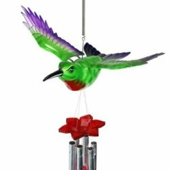 Flash Sale ⭐ 24" Plastic and Metal Hummingbird Fluttering Wings Wind Chime - Exhart 😉 -Garden Decor Shop unnamed file 4282