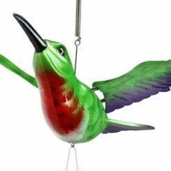 Flash Sale ⭐ 24" Plastic and Metal Hummingbird Fluttering Wings Wind Chime - Exhart 😉 -Garden Decor Shop unnamed file 4284