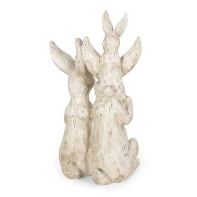 Brand new π 23.5" Concrete Haston Outdoor Rabbit Family Garden Statue - White - Christopher Knight Home π 5 Brand new π 23.5" Concrete Haston Outdoor Rabbit Family Garden Statue - White - Christopher Knight Home π - Image 3