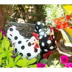 Coupon π 8.46" Resin Polka Dot Garden Hen Statue - Exhart Black/white π 9 Coupon π 8.46" Resin Polka Dot Garden Hen Statue - Exhart Black/white π -Garden Decor Shop unnamed file 4308