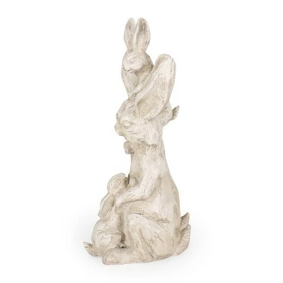 Brand new π 23.5" Concrete Haston Outdoor Rabbit Family Garden Statue - White - Christopher Knight Home π 7 Brand new π 23.5" Concrete Haston Outdoor Rabbit Family Garden Statue - White - Christopher Knight Home π - Image 5