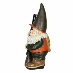 Best deal 🔔 13.39" Resin Hunting Harry Garden Gnome Brown- Exhart 🔥 -Garden Decor Shop unnamed file 4330