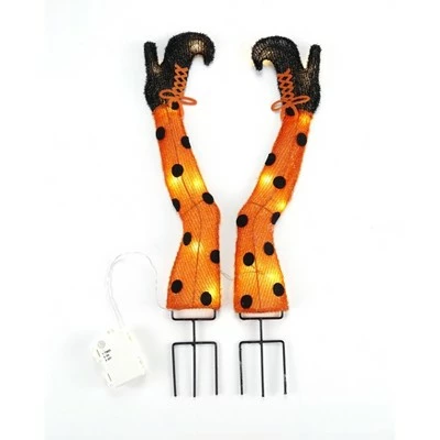 Coupon π The Lakeside Collection Lakeside Witch Leg Stakes - Lighted Outdoor π Halloween Decoration - Set of 2 𧨠3 Coupon π The Lakeside Collection Lakeside Witch Leg Stakes - Lighted Outdoor π Halloween Decoration - Set of 2 𧨠- Image 2
