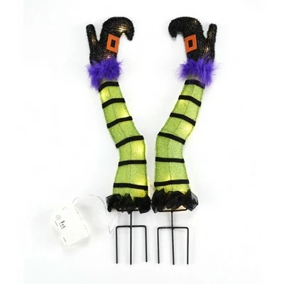 Coupon π The Lakeside Collection Lakeside Witch Leg Stakes - Lighted Outdoor π Halloween Decoration - Set of 2 𧨠4 Coupon π The Lakeside Collection Lakeside Witch Leg Stakes - Lighted Outdoor π Halloween Decoration - Set of 2 𧨠- Image 3