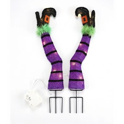 Coupon π The Lakeside Collection Lakeside Witch Leg Stakes - Lighted Outdoor π Halloween Decoration - Set of 2 𧨠5 Coupon π The Lakeside Collection Lakeside Witch Leg Stakes - Lighted Outdoor π Halloween Decoration - Set of 2 𧨠- Image 4