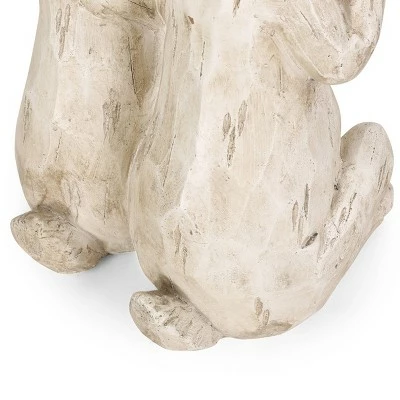 Brand new π 23.5" Concrete Haston Outdoor Rabbit Family Garden Statue - White - Christopher Knight Home π 10 Brand new π 23.5" Concrete Haston Outdoor Rabbit Family Garden Statue - White - Christopher Knight Home π - Image 8