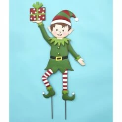 Hot Sale 🛒 The Lakeside Collection Lakeside ❄ Christmas Elf Garden Stake - Holiday Yard Decoration 👏 -Garden Decor Shop unnamed file 4360