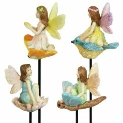 Promo ✨ 12.8" Resin Set of Fairy Pot Stakes Gray - Exhart ❤️ -Garden Decor Shop unnamed file 4367