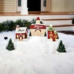 Budget 😉 The Lakeside Collection Lakeside Lighted Village Stakes - Farmhouse Holiday Decor - Set of 5 🎉 -Garden Decor Shop unnamed file 4382