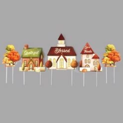 Budget 😉 The Lakeside Collection Lakeside Lighted Village Stakes - Farmhouse Holiday Decor - Set of 5 🎉 -Garden Decor Shop unnamed file 4384