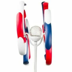 Best Pirce 😉 Alpine Corporation 68" Metal Solar Patriotic Duel Kinetic Windmill Garden Stake Red/Blue/White ❤️ -Garden Decor Shop unnamed file 4396