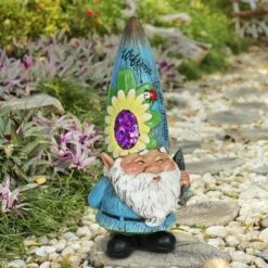 Buy 💯 10.43" Resin Garden Gnome Blue - Exhart 🛒