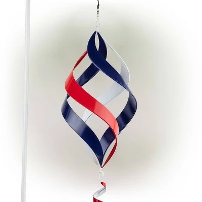 Wholesale β¨ Alpine Corporation 38" Metal Wind Spinner with Shepherds Hook Red/Blue/White π 4 Wholesale β¨ Alpine Corporation 38" Metal Wind Spinner with Shepherds Hook Red/Blue/White π - Image 2
