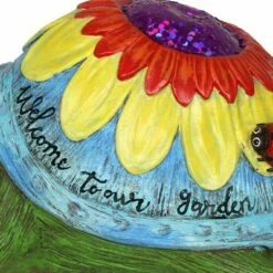 Flash Sale 😀 6.5" Resin Colorful Garden Turtle Statue - Exhart 🔔 -Garden Decor Shop unnamed file 4453