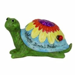 Flash Sale 😀 6.5" Resin Colorful Garden Turtle Statue - Exhart 🔔 -Garden Decor Shop unnamed file 4457