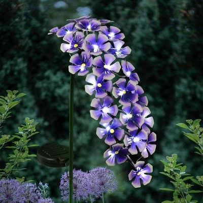 Coupon β¨ 28" Solar Resin/Metal Hanging Flower Garden Stake Purple - Exhart π 3 Coupon β¨ 28" Solar Resin/Metal Hanging Flower Garden Stake Purple - Exhart π