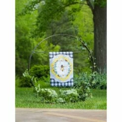 New 🛒 Evergreen Metal Outdoor Sculptural Decor for Displaying Planter or Flag- 35x40x35 in 😀 -Garden Decor Shop unnamed file 4480